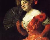 Portrait of Katherine Rice - 托马斯·波洛克·安舒茨